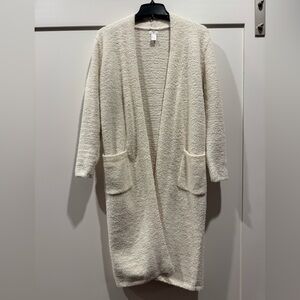 Forever 21 Cream Cozy Knit Robe